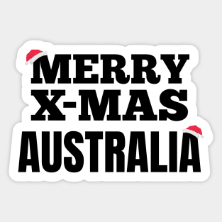 Merry X-Mas Australia Sticker